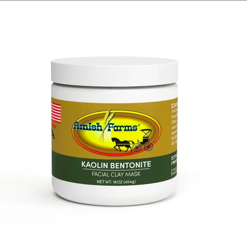 Amish Farms Kaolin + Bentonite Skin Nourishing Facial Clay Mask