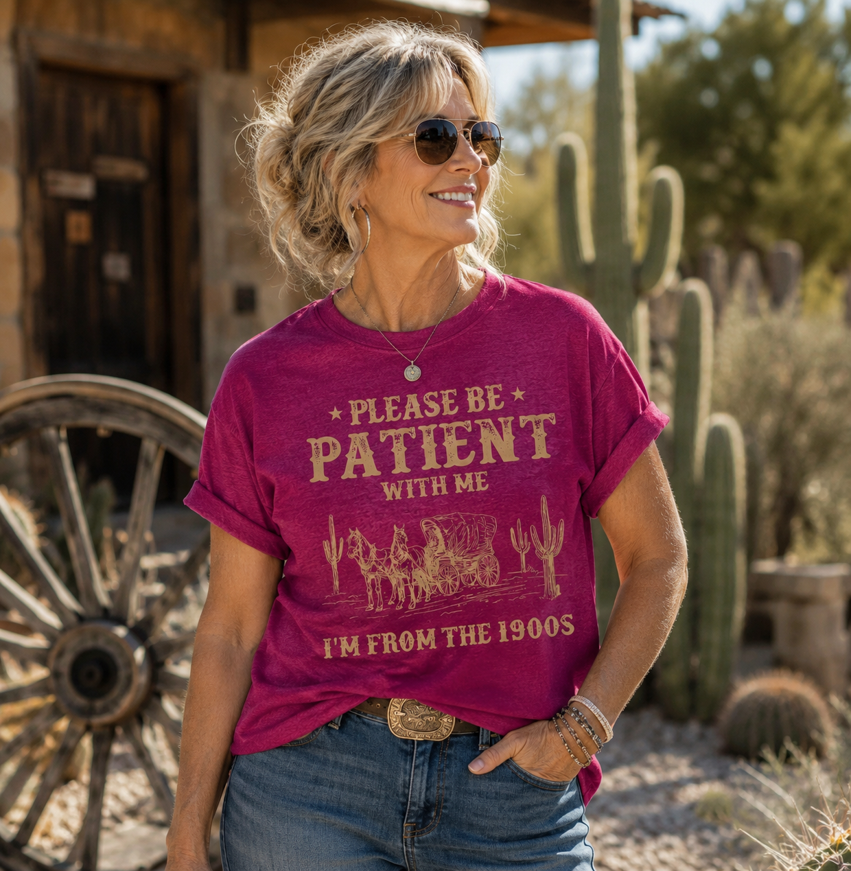Gifted Garment Please Be Patient... 1900s T-Shirt