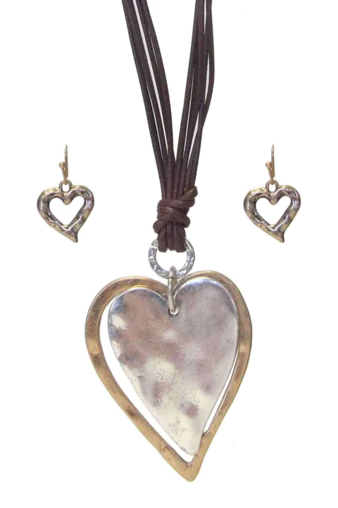 Handmade Heart Pendant Necklace Set