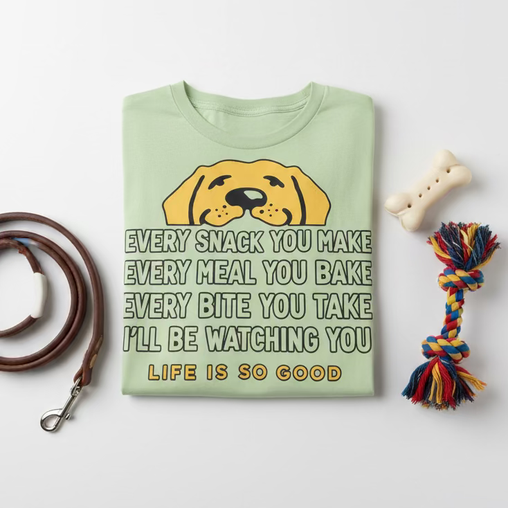 Dog Will Be Watching You Shirt-Yellow Dog (customize with different Dog available)