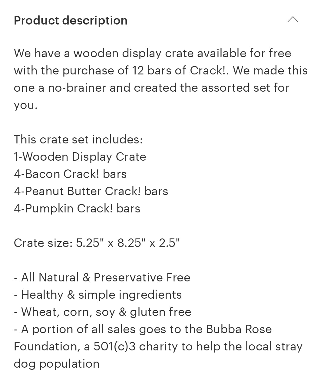 Bubba Rose Crack Bars Training Treats