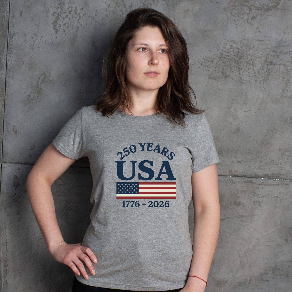 GG Original 250 Years USA Half-Flag Shirt Design 1776-2026
