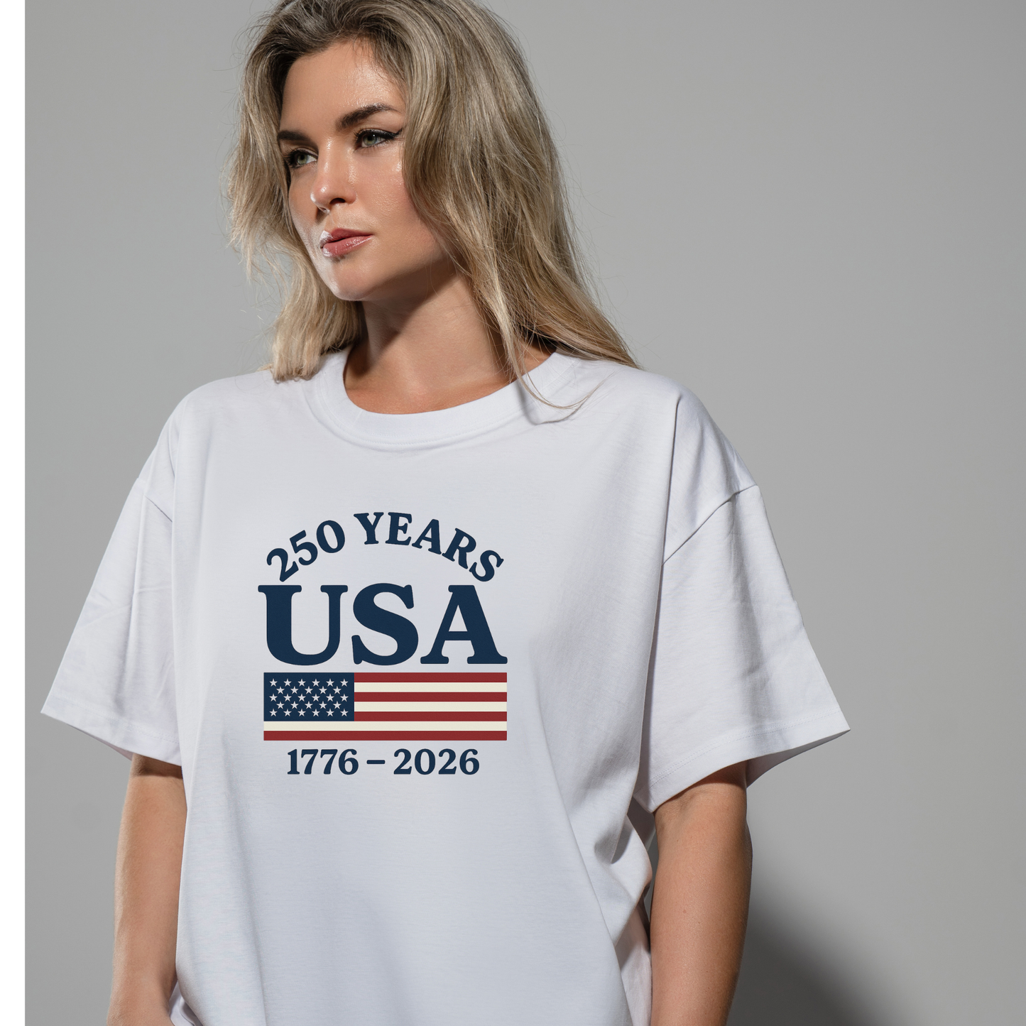 GG Original 250 Years USA Half-Flag Shirt Design 1776-2026