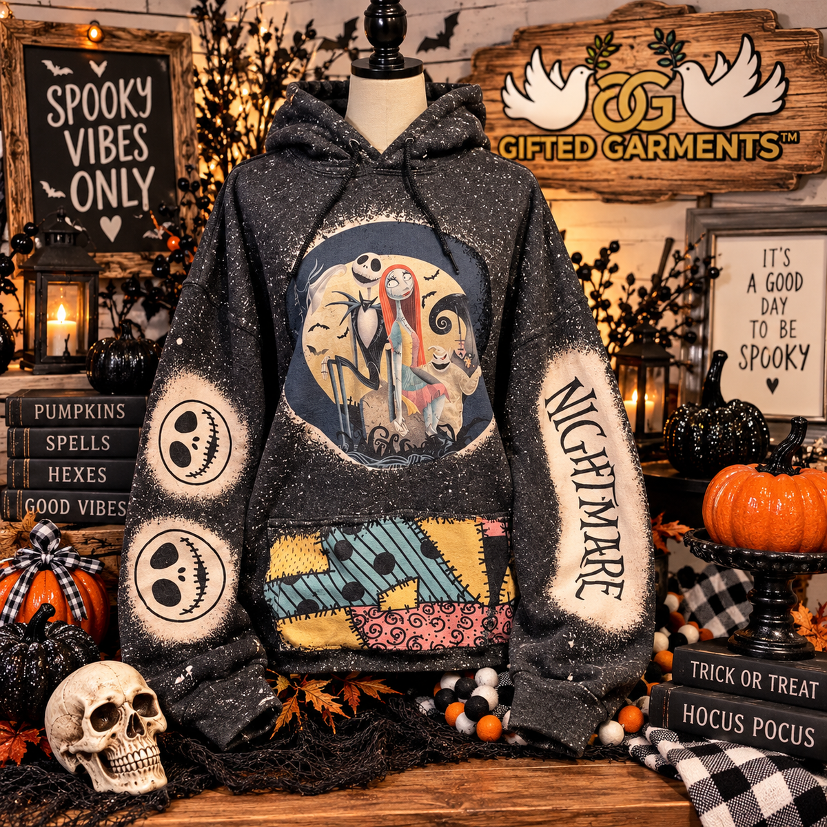 Bleached Nightmare Hoodie