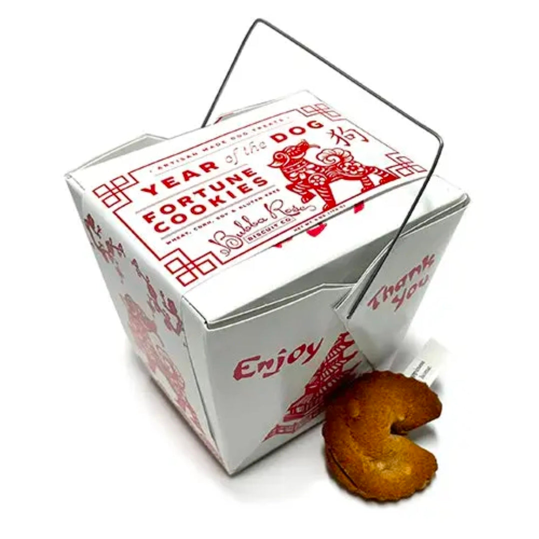 Bubba Rose Dog Treats Fortune Cookie Box of 12