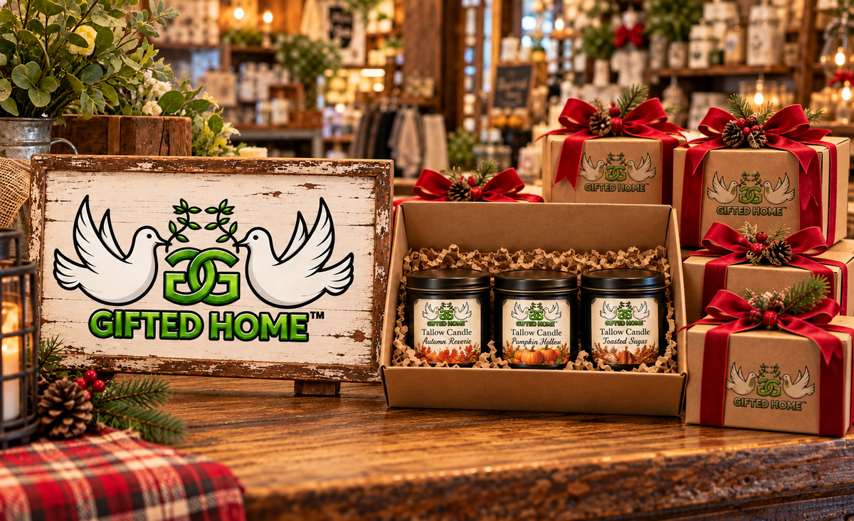 Gifted Home Tallow 3 Candle Sample Gift Set