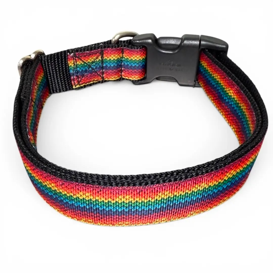 Delightfully Happy Dog & Owner Matching Accessories-1970s Rainbow