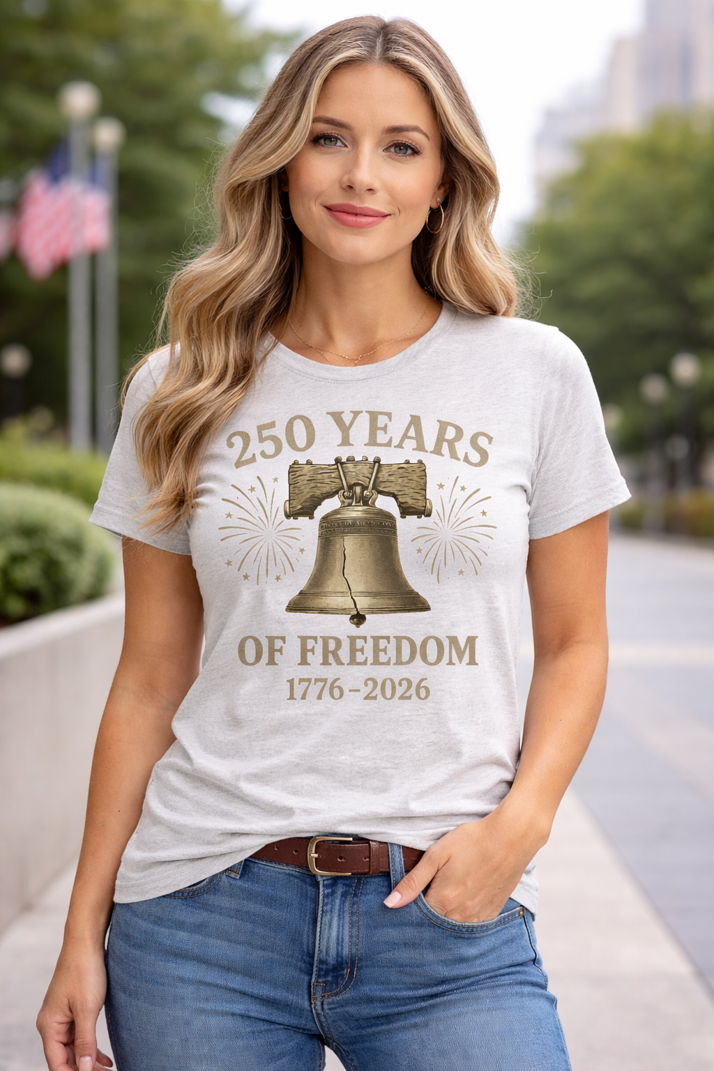The GG Original Liberty Bell 250 Freedom Women's Cut Tee