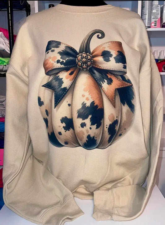 Cowhide Single Pumpkin Sweatshirt