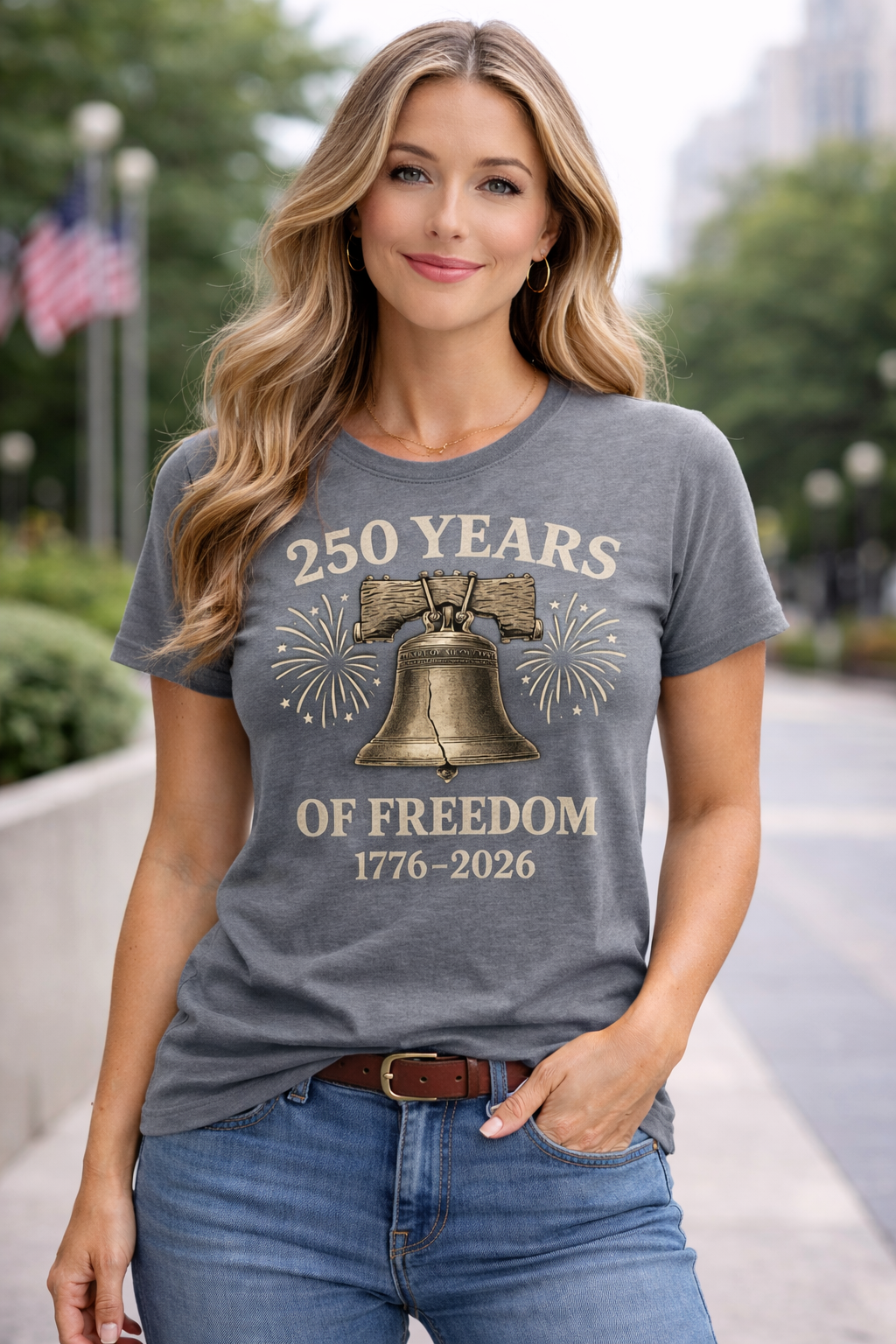 The GG Original Liberty Bell 250 Freedom Women's Cut Tee