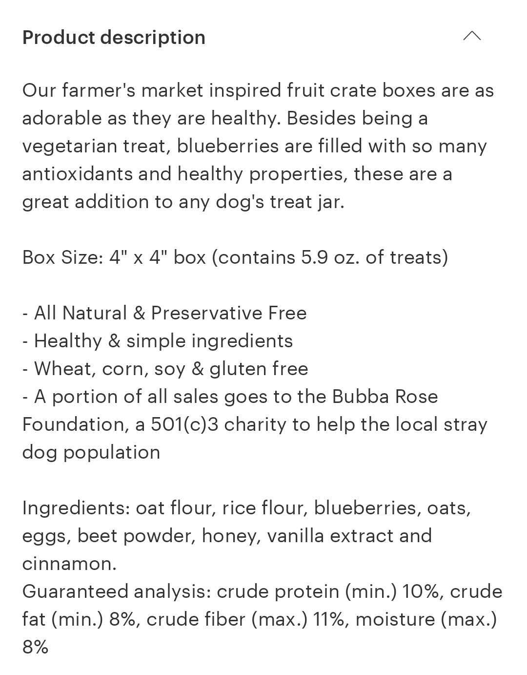 Bubba Rose All Natural Fruit Snacks for Dogs-Blueberry