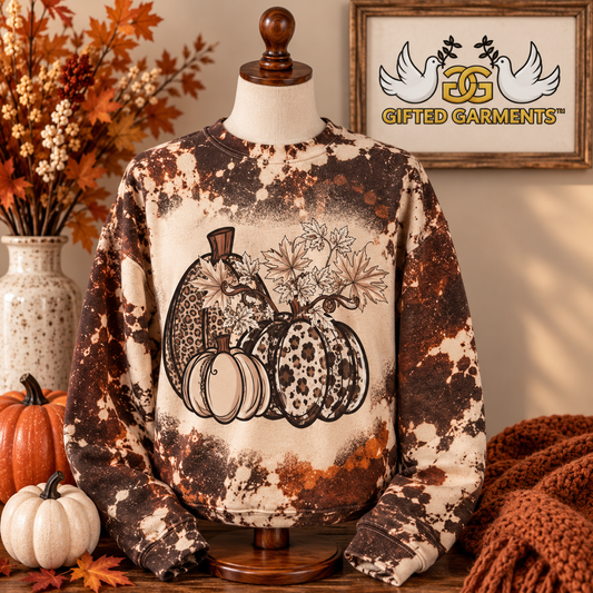 Cowhide Pumpkin Fall Sweatshirt