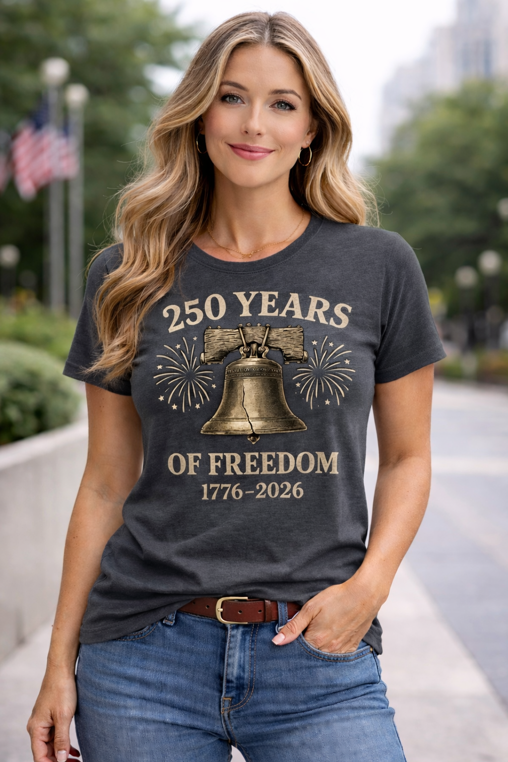 The GG Original Liberty Bell 250 Freedom Women's Cut Tee