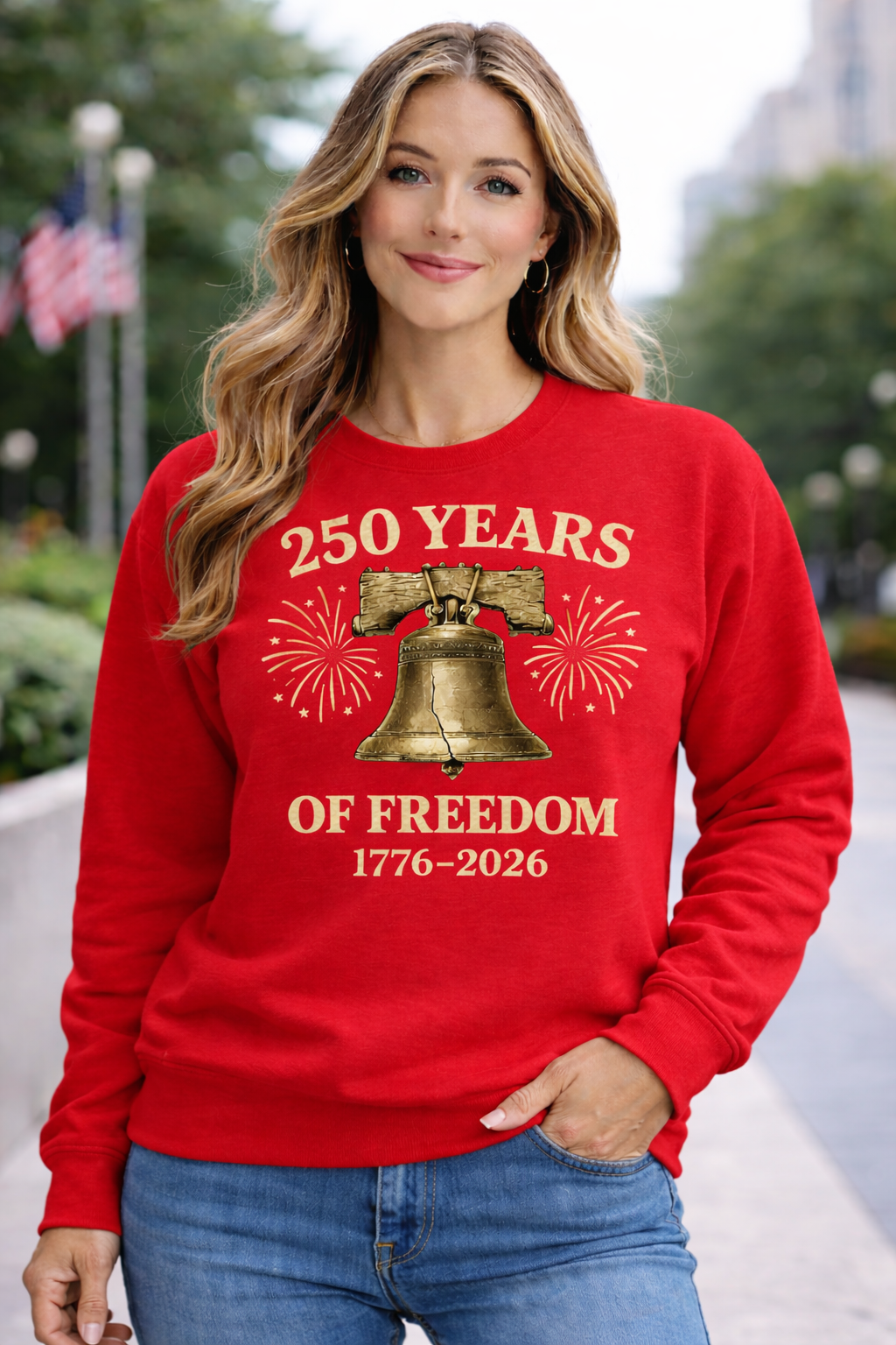 Gifted Garments Original Liberty Bell 250 Yrs of Freedom Sweatshirt