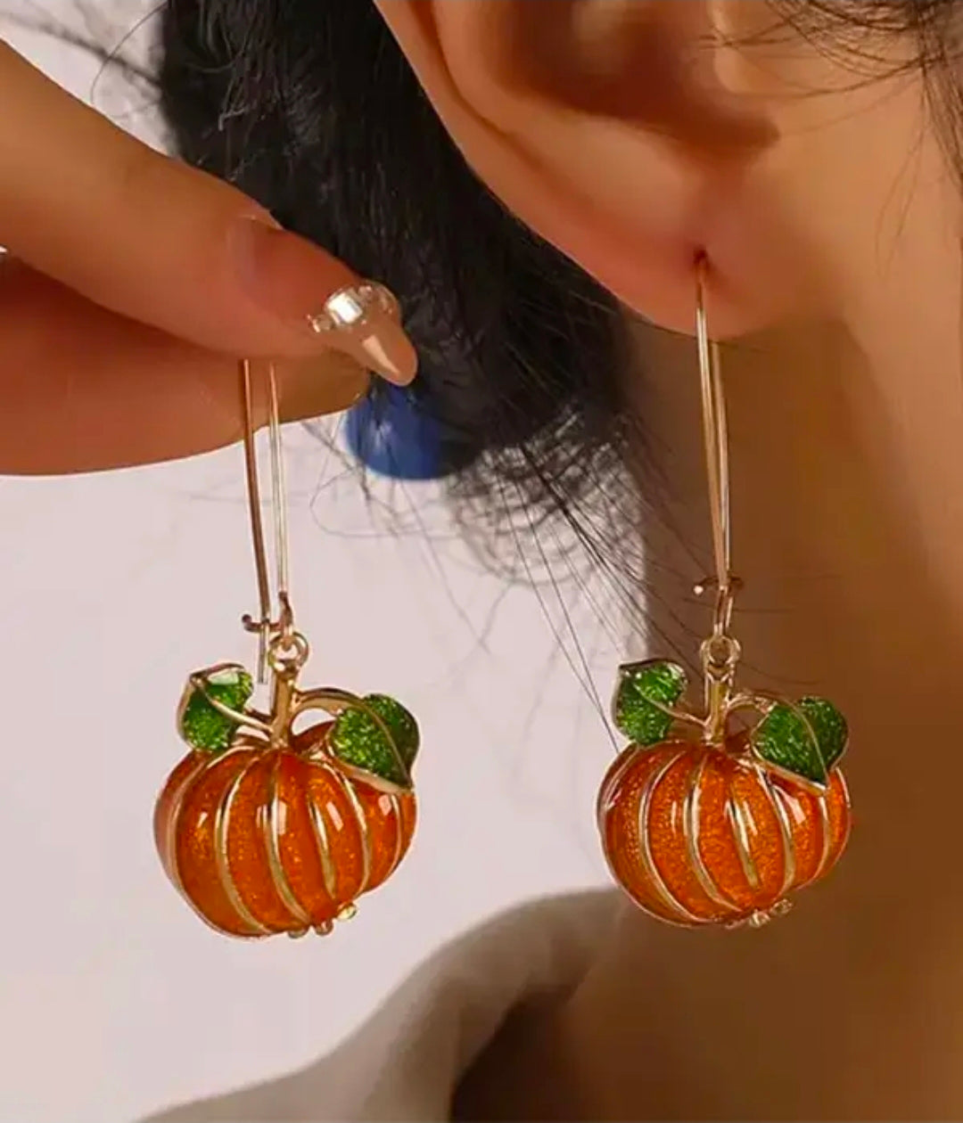 Handmade Thanksgiving Fall Pumpkin Earrings