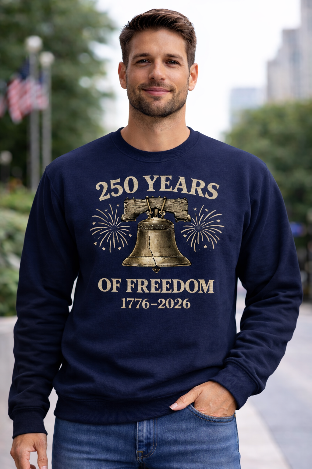 Gifted Garments Original Liberty Bell 250 Yrs of Freedom Sweatshirt
