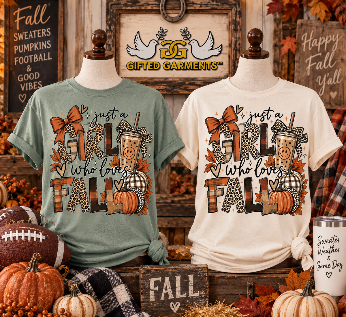 Just a Girl Who Loves Fall T-Shirt