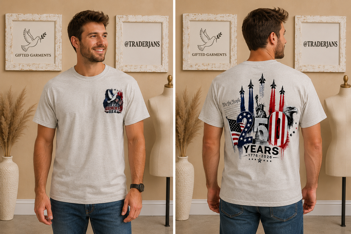 Gifted Garments 250 Jets, Liberty, Flag & Eagle Print