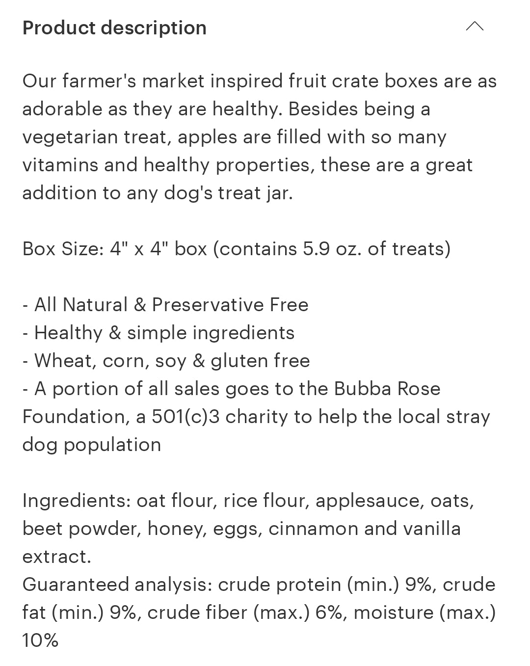 Bubba Rose All Natural Fruit Snacks for Dogs-Apple