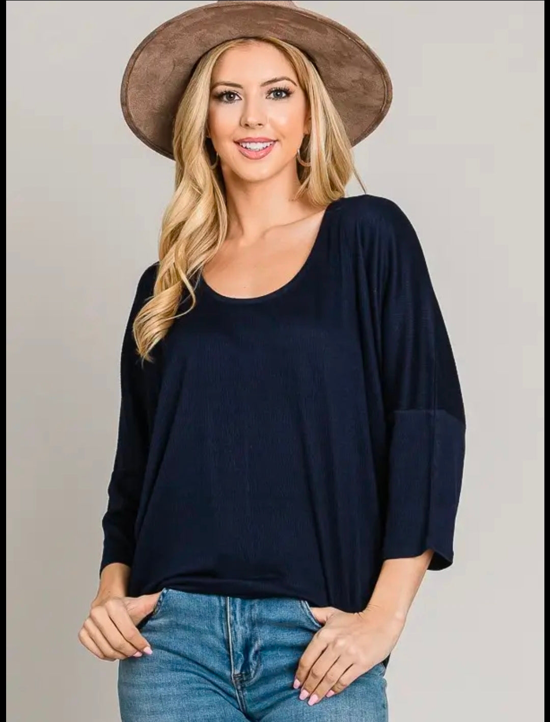 Bracelet Sleeve Stretch Knit Top