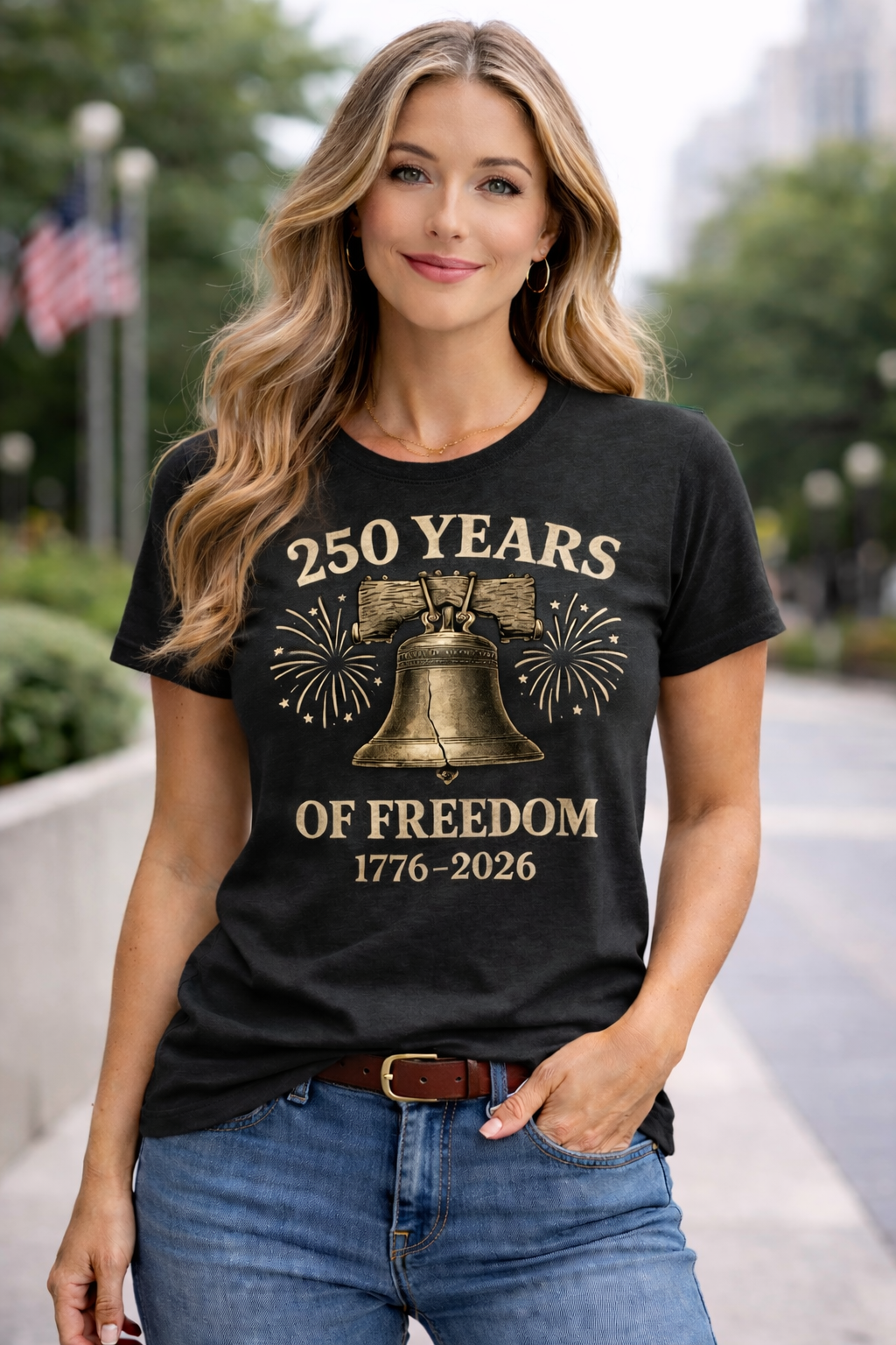 The GG Original Liberty Bell 250 Freedom Women's Cut Tee